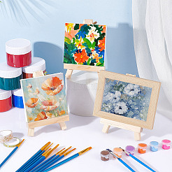 Foldable Wood Triangle Easel&nbsp;WOOD-WH0034-52A