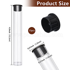 Transparent Tube Plastic Bead Containers with Lids&nbsp;FIND-WH0176-10A