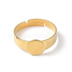Adjustable 304 Stainless Steel Finger Rings Components&nbsp;LS-STAS-F149-21G-A