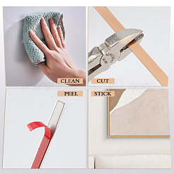 10M Stainless Steel Self-Adhesive Flexible Molding Trim&nbsp;DIY-WH0671-287A