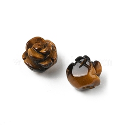 天然石タイガーアイビーズ  ローズ  7.5~8x7.5~8x7~9mm  穴：0.8~1mm&nbsp;G-O156-A-23
