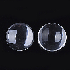 クリアガラスカボション  半円/ドーム  透明  35x7.5mm  279個/箱&nbsp;GGLA-R026-35mm-B