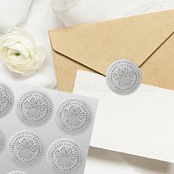 34 Sheets Silver Foil Embossed PET Picture Sticker&nbsp;DIY-WH0528-019