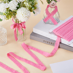 20M Polyester Stretch Frilly Edge Lace Ribbon&nbsp;OCOR-GF0003-37A