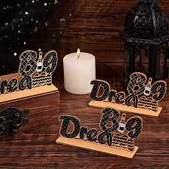 Basswood Cake Insert Card Decoration&nbsp;DIY-WH0016-72
