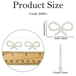 200Pcs ABS Plastic Imitation Pearl Links&nbsp;OACR-YW0003-55