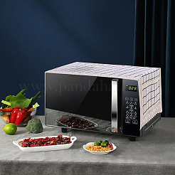 電子レンジカバー布  綿の防塵シールド  タータン模様の長方形  ナバホホワイト  1000x350x2mm&nbsp;AJEW-WH20059-20D
