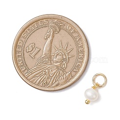 Natural Cultured Freshwater Pearl Potato Charms&nbsp;PALLOY-JF04505-01