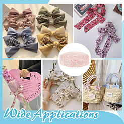Flower Cotton Ribbon&nbsp;OCOR-WH0109-115A