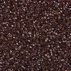 MIYUKIデリカビーズ  シリンダー  日本製シードビーズ  11/0  （db1891)透明ダークトパーズ光沢  1.3x1.6mm  穴：0.8mm  約2000PCS /ボトル  10 G /ボトル&nbsp;SEED-JP0008-DB1891