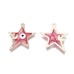 Alloy Enamel Pendants&nbsp;ENAM-F143-04-G