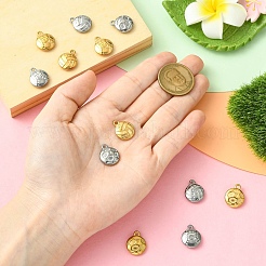 12Pcs 6 Styles 304 Stainless Steel Pendants&nbsp;STAS-CJ0002-88