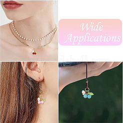 10Pcs Glass Pendants&nbsp;PALLOY-YW00093-01