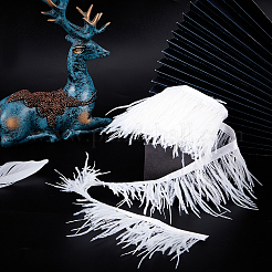 2 Yards Fashion Ostrich Feather Cloth Strand Costume Accessories&nbsp;FIND-GF0003-42B
