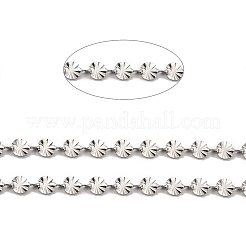 Tarnish Resistant 304 Stainless Steel Flower Link Chains&nbsp;STAS-B041-08P