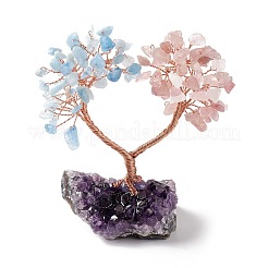 Natural Gemstone Tree Display Decoration&nbsp;DJEW-G027-03RG