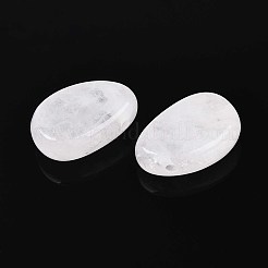 天然石クオーツクリスタルペンダント  ロッククリスタルティアドロップチャーム  29.5~30.5x19.5~20.5x8~11mm  穴：2~3mm&nbsp;G-N349-08N