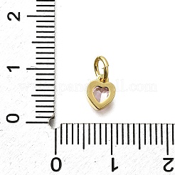 Brass Micro Pave Cubic Zirconia Charms&nbsp;KK-P295-14G-01