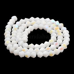 Opaque Solid Color Imitation Jade Glass Beads Strands&nbsp;GLAA-F029-P4mm-D15