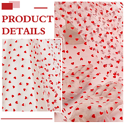 Polyester Mesh Lace Fabric&nbsp;DIY-WH0504-330A