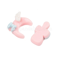 オペーク樹脂カボション  ミックスカラー  ピンク  11x6.5x5mm&nbsp;CRES-M037-14