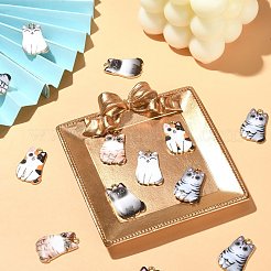 30Pcs 5 Styles Alloy Enamel Pendants&nbsp;ENAM-CJ0004-47