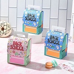20個 2色 クラフト紙 厚紙 キャンディ収納トートボックス  ランドセルの形  ミックスカラー  10x6.5x12cm  10個/カラー&nbsp;AJEW-CJ0001-59