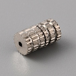 真鍮製ネジ式クラスプ  ネックレス作り用  プラチナ  7x4mm  穴：0.7mm&nbsp;LS-KK-WH0047-55P