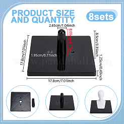 8 Bags PP Plastic Holder for Foam Mannequin Head&nbsp;ODIS-GO0001-24
