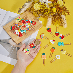 48Pcs 12 Styles Cute Silicone Paper Clips&nbsp;AJEW-ME0002-06