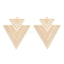 Rack Plating Brass Filigree Pendants&nbsp;KKC-T001-59KC