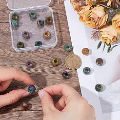 20Pcs Natural Indian Agate European Beads&nbsp;G-SP0001-48