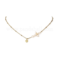 304 Stainless Steel Heart Pendant Satellite Chain Necklaces for Women&nbsp;NJEW-JN06699
