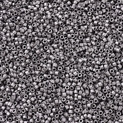 MIYUKIデリカビーズ  シリンダー  日本製シードビーズ  11/0  （db0321)マットニッケルメッキ  1.3x1.6mm  穴：0.8mm  約2000PCS /ボトル  10 G /ボトル&nbsp;SEED-JP0008-DB0321