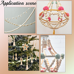 Natural Unfinished Wood Beads&nbsp;WOOD-SP0001-62C