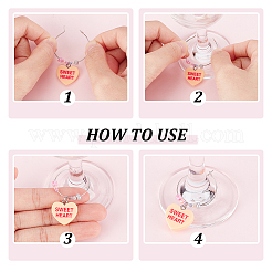 18Pcs 18 Styles Opaque Resin Wine Glass Charms&nbsp;AJEW-AB00086