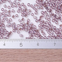 MIYUKIデリカビーズ  シリンダー  日本製シードビーズ  11/0  （db0173)トランスペアレントスモーキーアメジストab  1.3x1.6mm  穴：0.8mm  約10000個/袋  50 G /袋&nbsp;SEED-X0054-DB0173