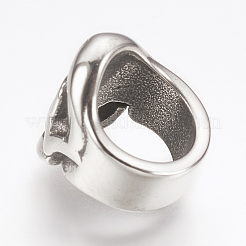 316 Surgical Stainless Steel Slide Charms Cabochon Settings&nbsp;STAS-F133-85AS