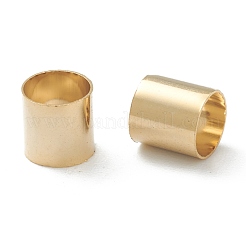 真鍮製チューブビーズ  カドミウムフリー＆鉛フリー  長持ちメッキ  チューブ  24KGP本金メッキ  6x6mm  穴：5.5mm&nbsp;KK-Y003-76A-G