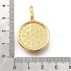Brass Micro Pave Cubic Zirconia & Enamel Pendants&nbsp;KK-R222-11G-05
