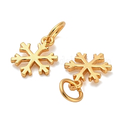 925 Sterling Silver Christmas Snowflake Charms&nbsp;STER-P071-18G