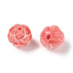 Synthetic Shell Dyed Carved Beads&nbsp;SHEL-H005-21