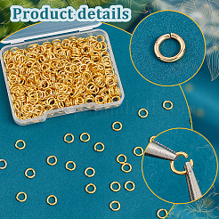 Brass Open Jump Rings&nbsp;KK-PH0006-6mm-G