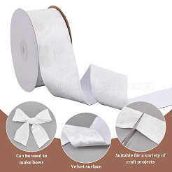 15 Yards Single Face Flat Velvet Ribbons&nbsp;OCOR-WH0082-130