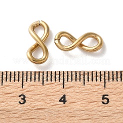 304ステンレススチール製インフィニティクイックリンクコネクター  イオンプレーティング（ip）  ゴールドカラー  12.5x5.5x3mm  穴：2.7x2.4mm&nbsp;STAS-S172-06G
