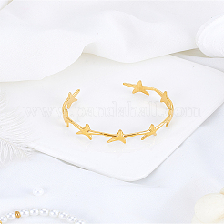 304 Stainless Steel Cuff Bangles for Women&nbsp;BJEW-LP0009-08