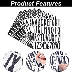 12 Sheets 2 Colors PVC Self-adhesive Label Stickers&nbsp;DIY-HY0001-01
