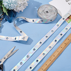 9 Yards Imitation Leather Ribbon with Platinum Plated Alloy Eyelets&nbsp;OCOR-AR0001-64B