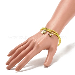 2Pcs Glass Seed Beaded Stretch Bracelets Set&nbsp;BJEW-JB08088-04