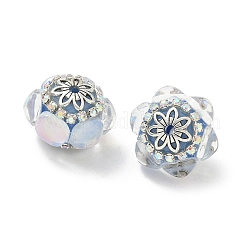 Acrylic Rhinestone Rondelle Beads&nbsp;CLAY-NH0003-02AS-06